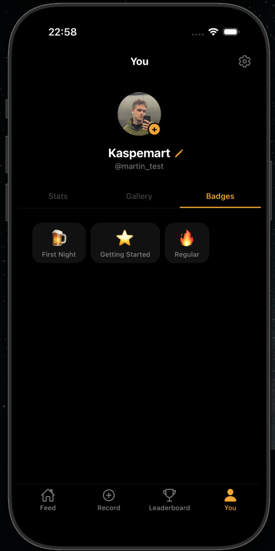 Earn badges