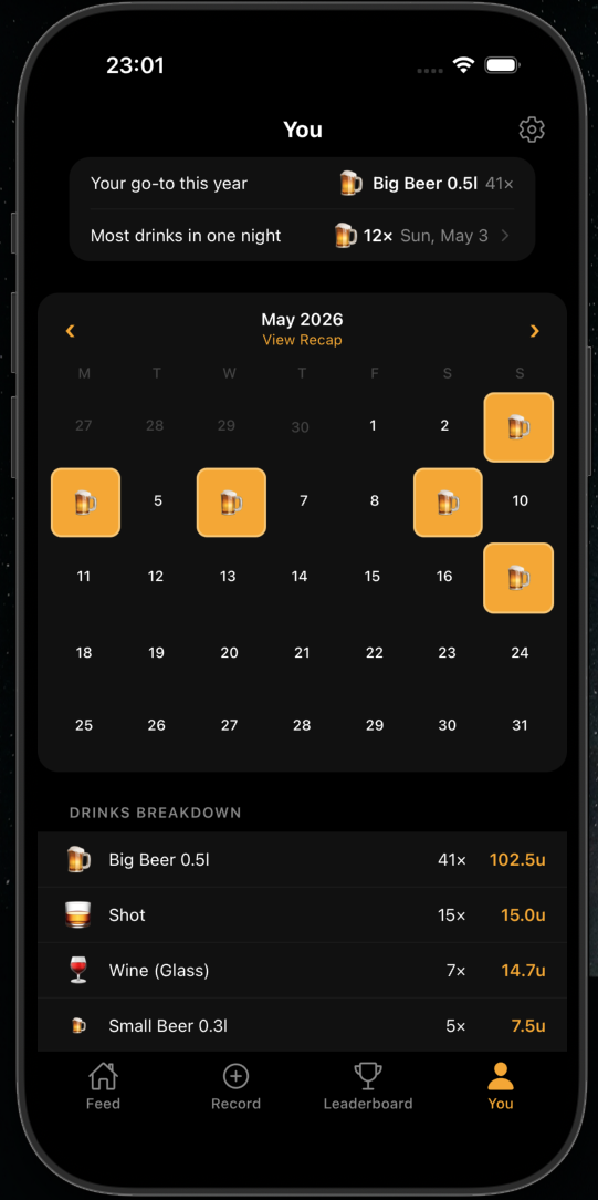 Activity calendar